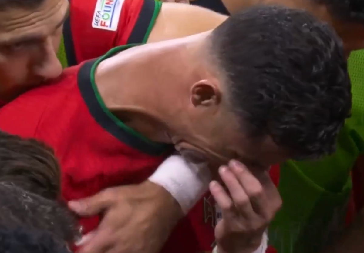 Video: Cristiano Ronaldo bursts into tears after missing crucial penalty at Euro 2024
