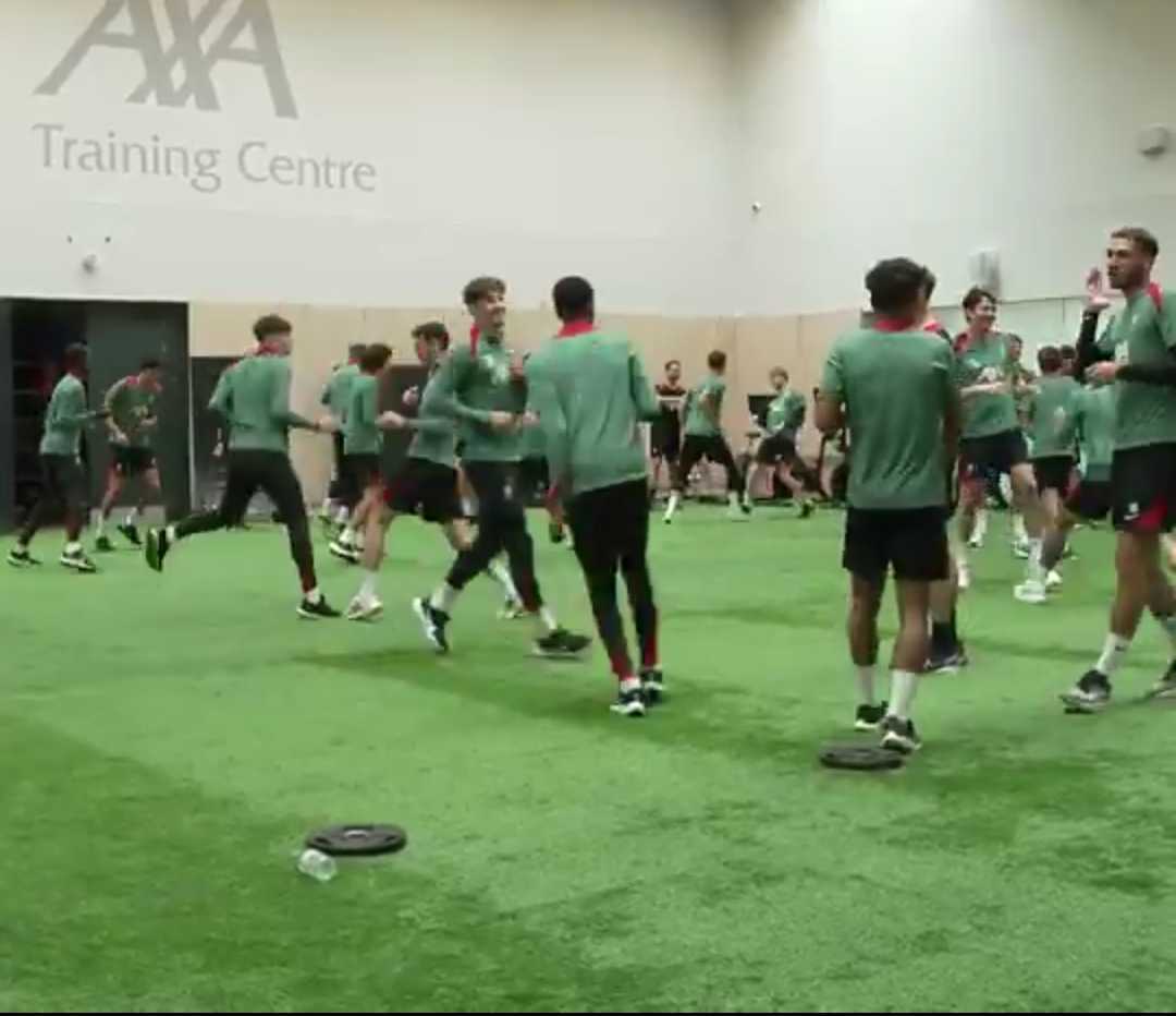 Video: Liverpool players engage in unusual new training routine introduced by Arne Slot