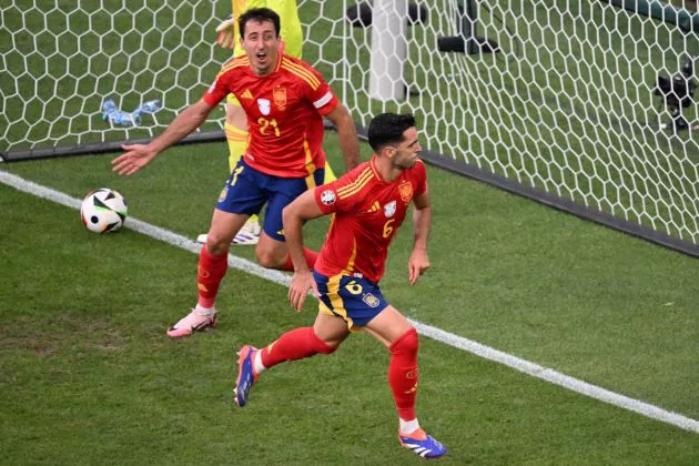 spain v germany merino goal