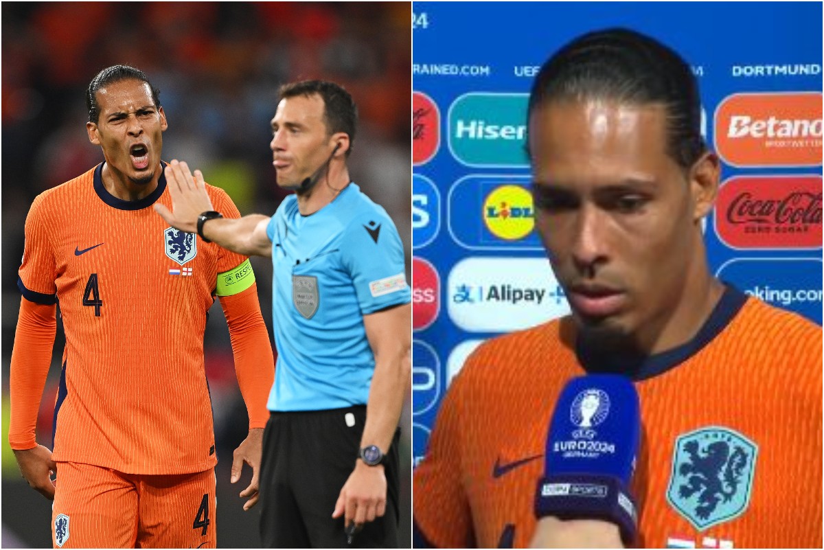 “Says it all…” – Virgil van Dijk noticed referee clearly realised his mistake in England win vs Netherlands