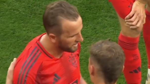 VIDEO: Emotional Harry Kane refuses to lift trophy against Tottenham