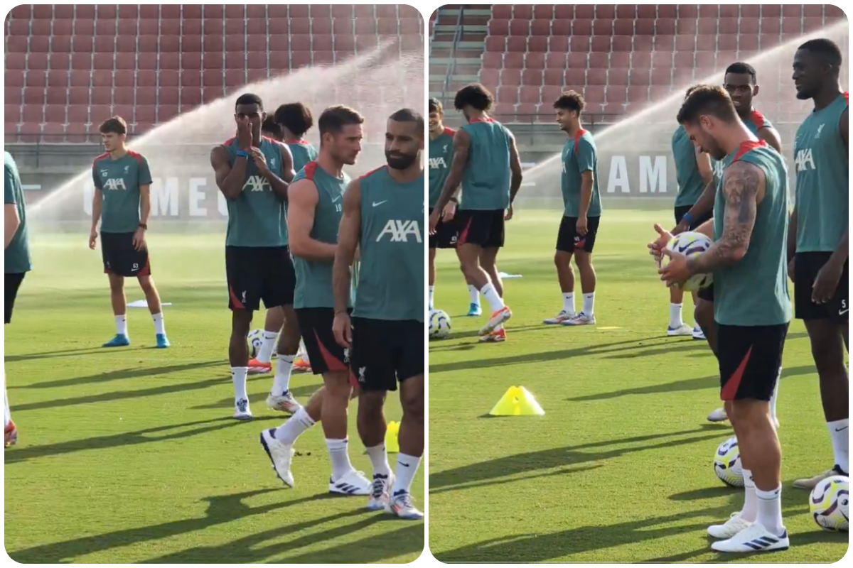 Video: Big boost for Liverpool as key starter spotted in pre-season training ahead of Man United clash