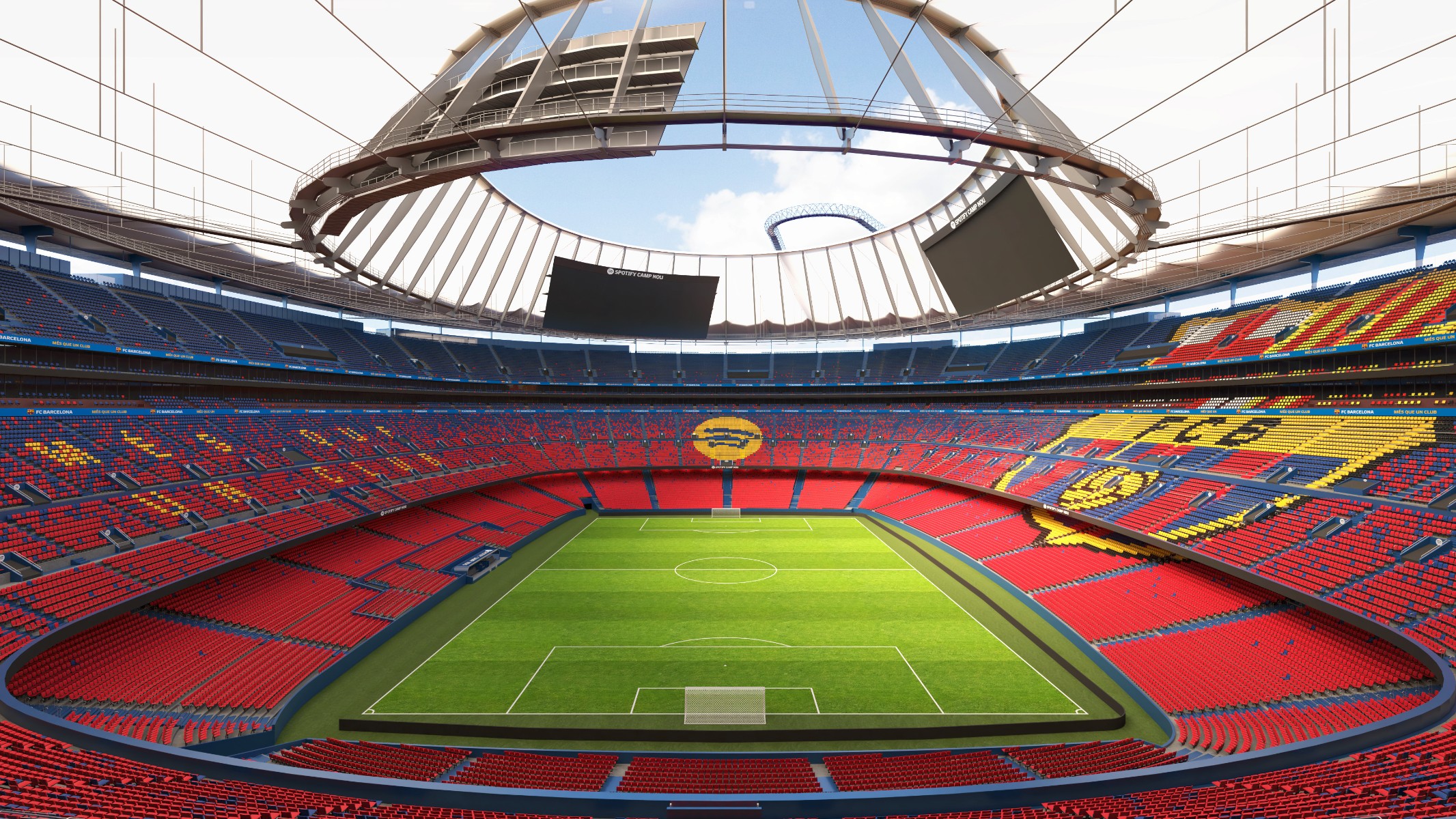 Photo: Barcelona’s new Camp Nou that include insane roof vantage point will blow Premier League grounds out of the water