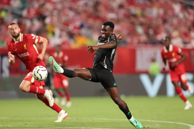 arsenal liverpool friendly eddie nketiah