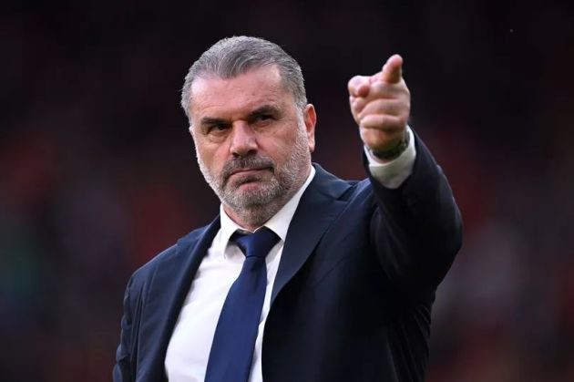 Ange Postecoglou on the touchline as Tottenham manager. (Photo by Getty Images)