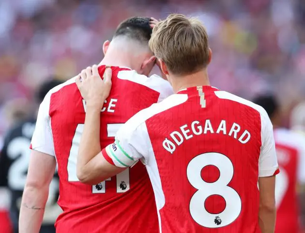 Arsenal Declan Rice Martin Odegaard