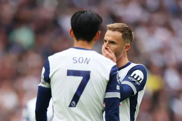 Heung-min Son James Maddison Tottenham