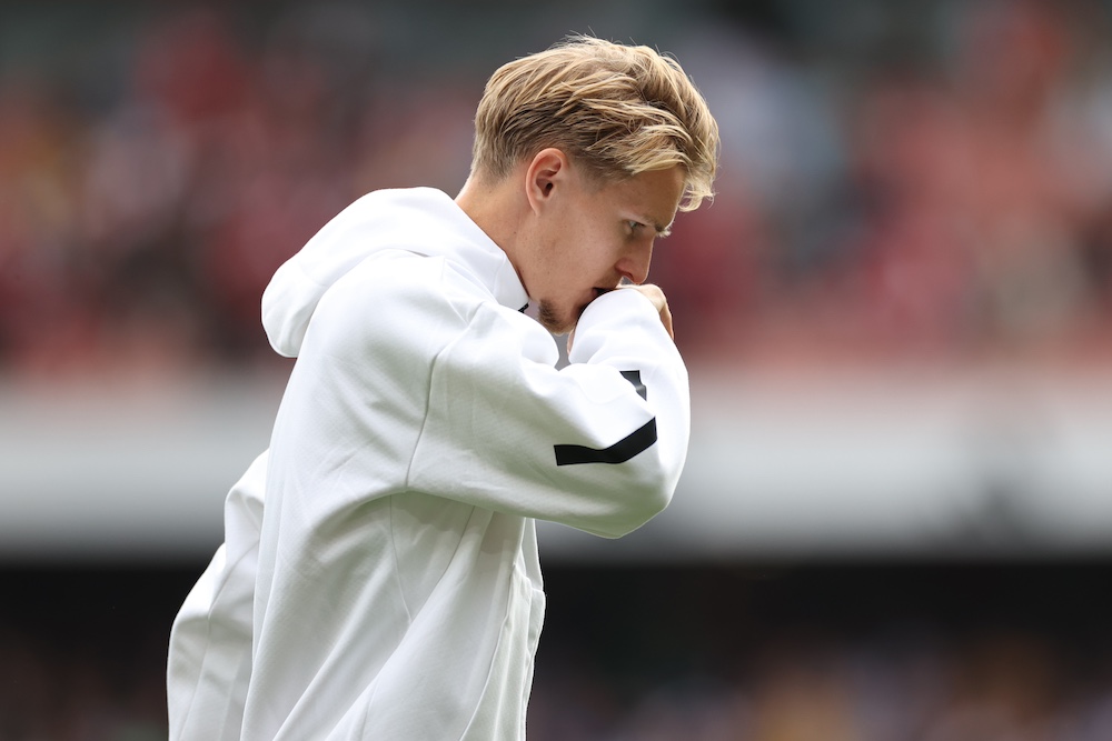 Martin Odegaard may not return for Arsenal until December.