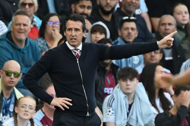 Unai Emery Aston Villa