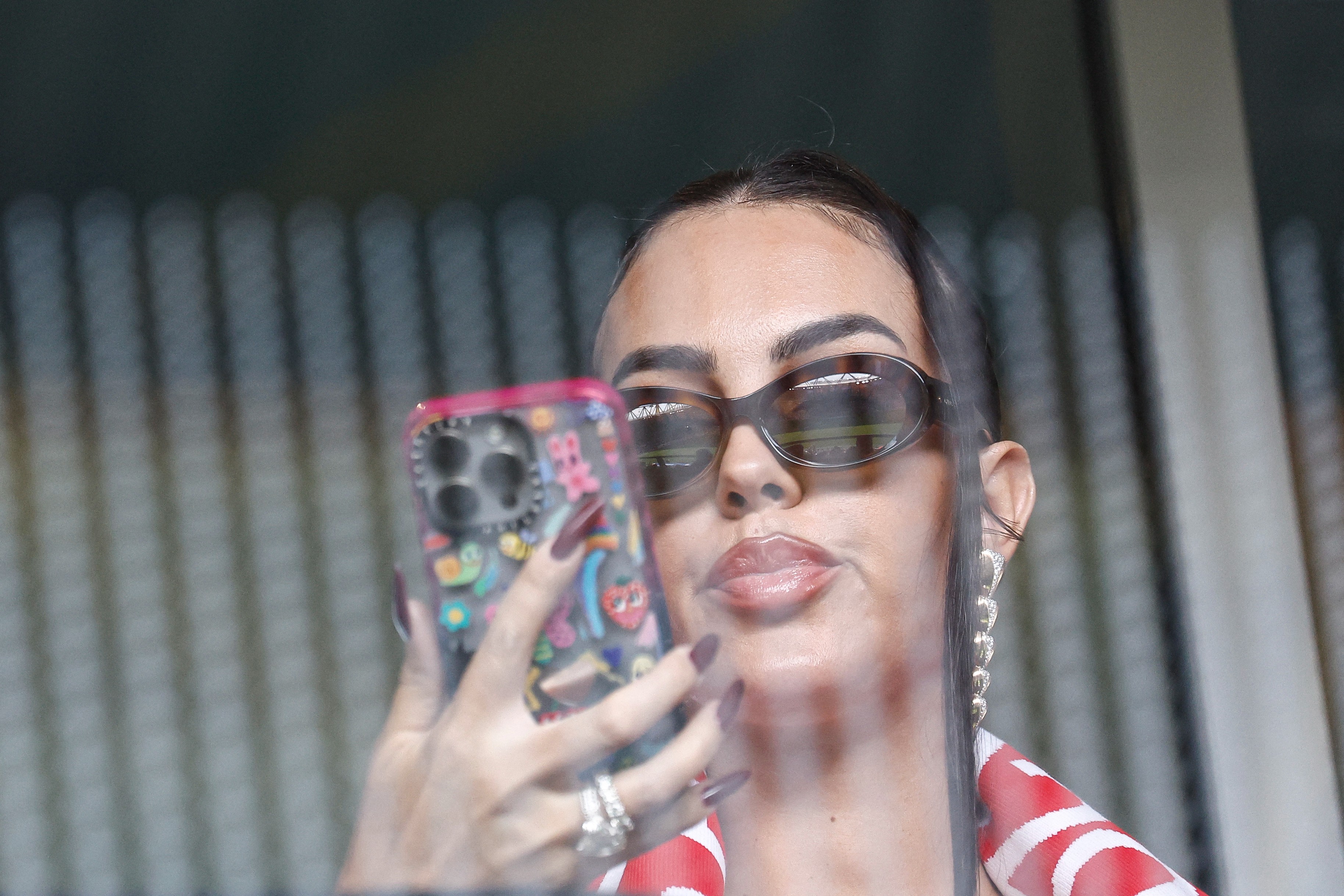 Cristiano Ronaldo's girlfriend, Georgina Rodriguez, is delighted that the player left Man United (Photo by KENZO TRIBOUILLARD / AFP)