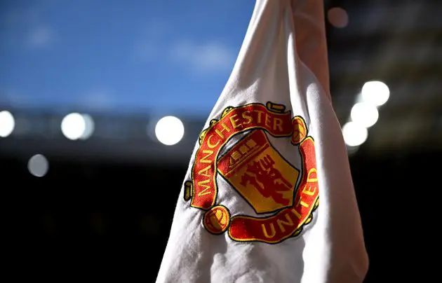 MANCHESTER, ENGLAND - AUGUST 16: A detailed view of a corner flag prior to the Premier League match between Manchester United FC and Fulham FC at Old Trafford on August 16, 2024 in Manchester, England.