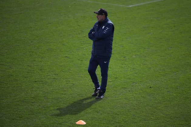 maurizio sarri in lazio training session