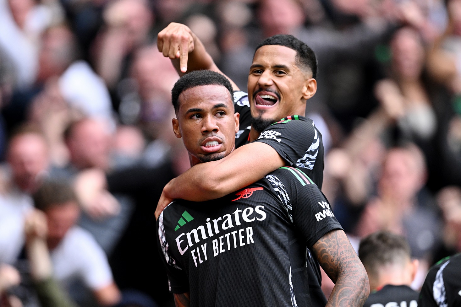 Arsenal's William Saliba is wanted by Real Madrid. (Photo by Justin Setterfield/Getty Images)