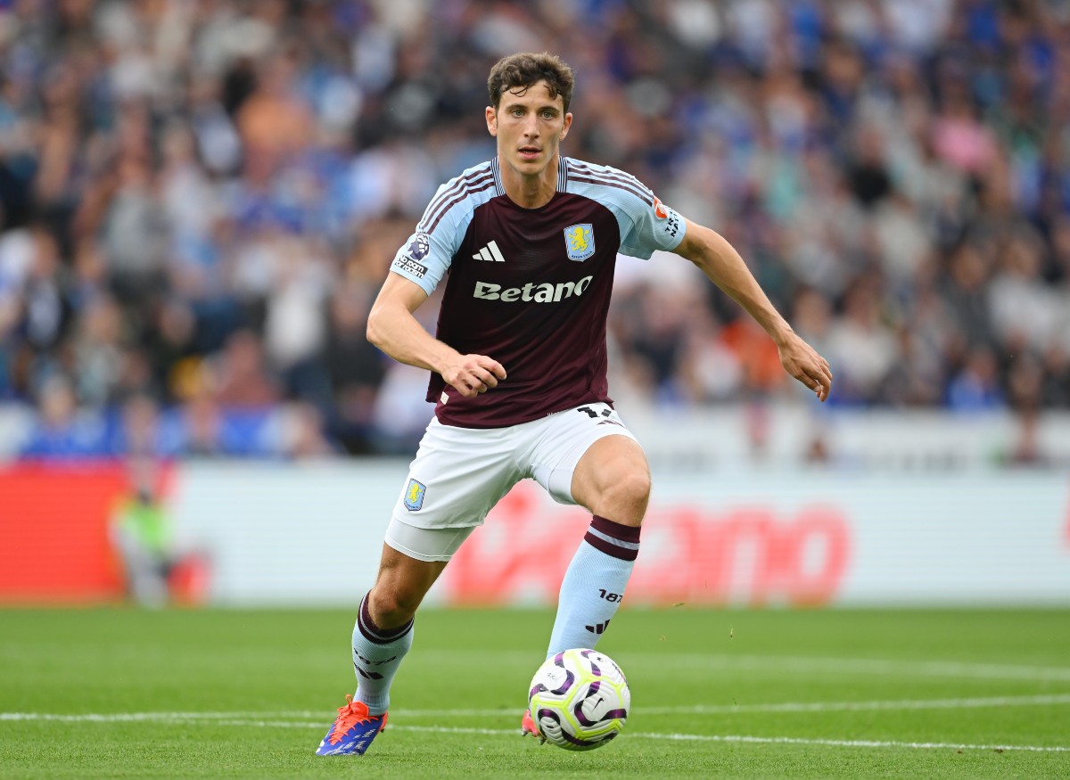 Pau Torres in action for Aston Villa