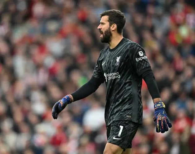 Alisson Becker Liverpool Brentford