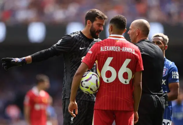 Alisson Becker Liverpool Ipswich