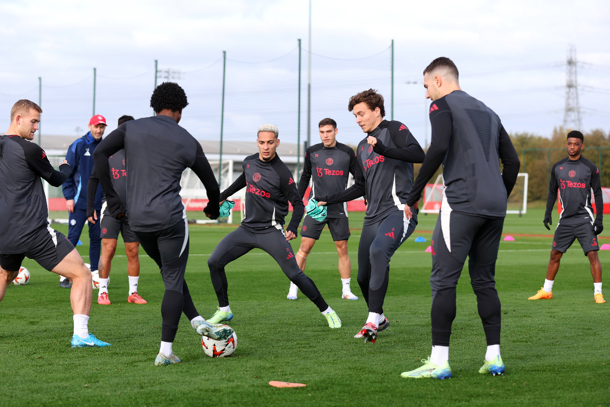 Antony Man United training