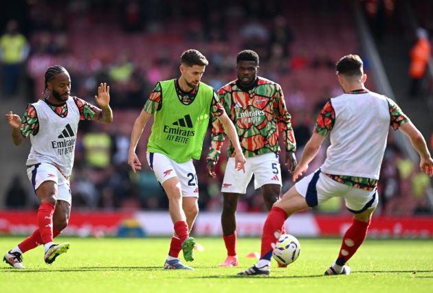 Arsenal's Jorginho at the Emirates Stadium