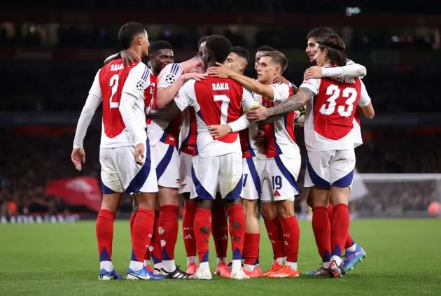 Arsenal players vs Paris Saint-Germain