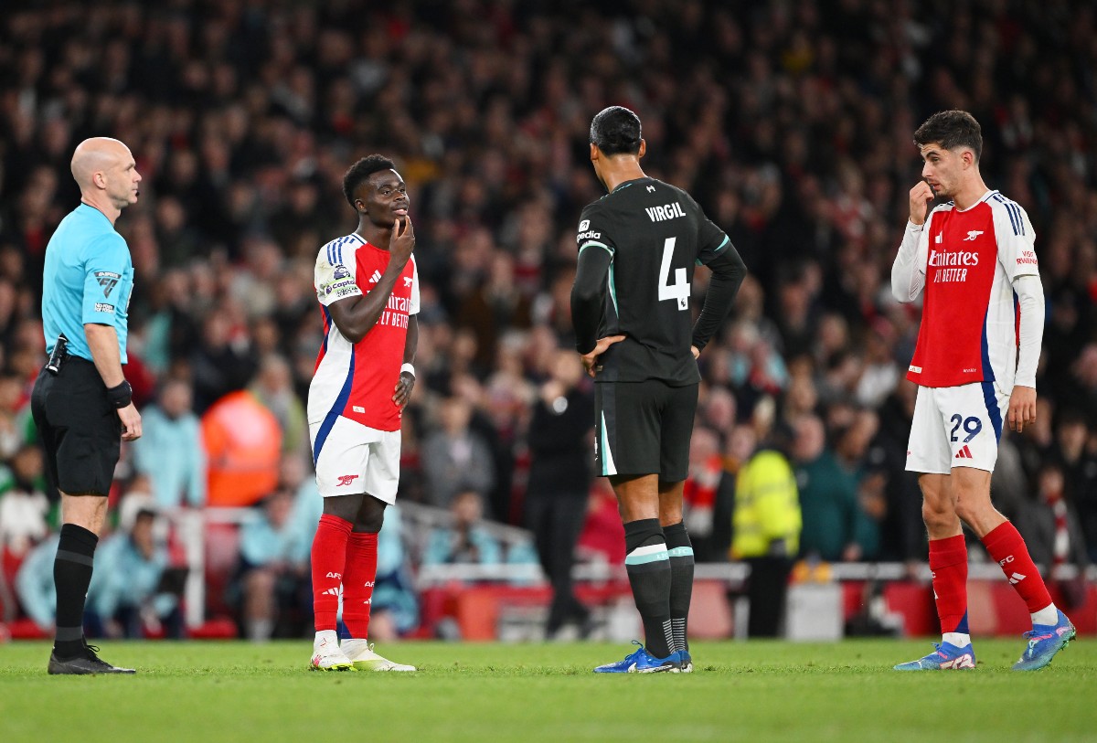 Bukayo Saka and Virgil van Dijk