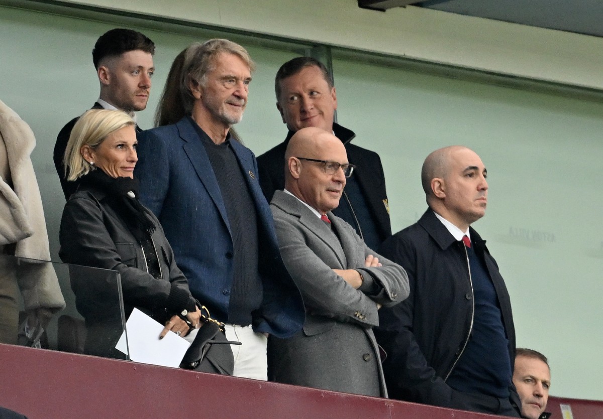 Sir Jim Ratcliffe watching Erik ten Hag's Man United at Villa Park on Sunday