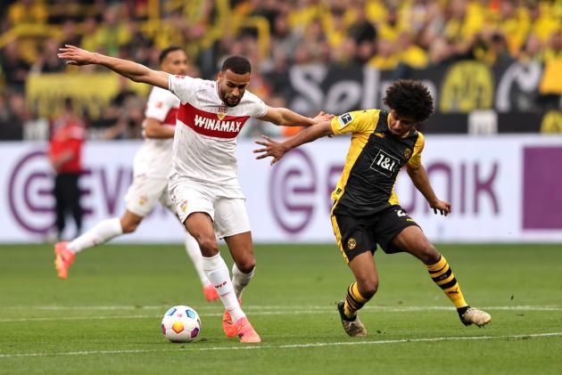 Karim Adeyemi in action for Borussia Dortmund