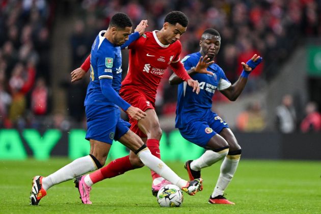 Liverpool's Cody Gakpo in action against Chelsea last season