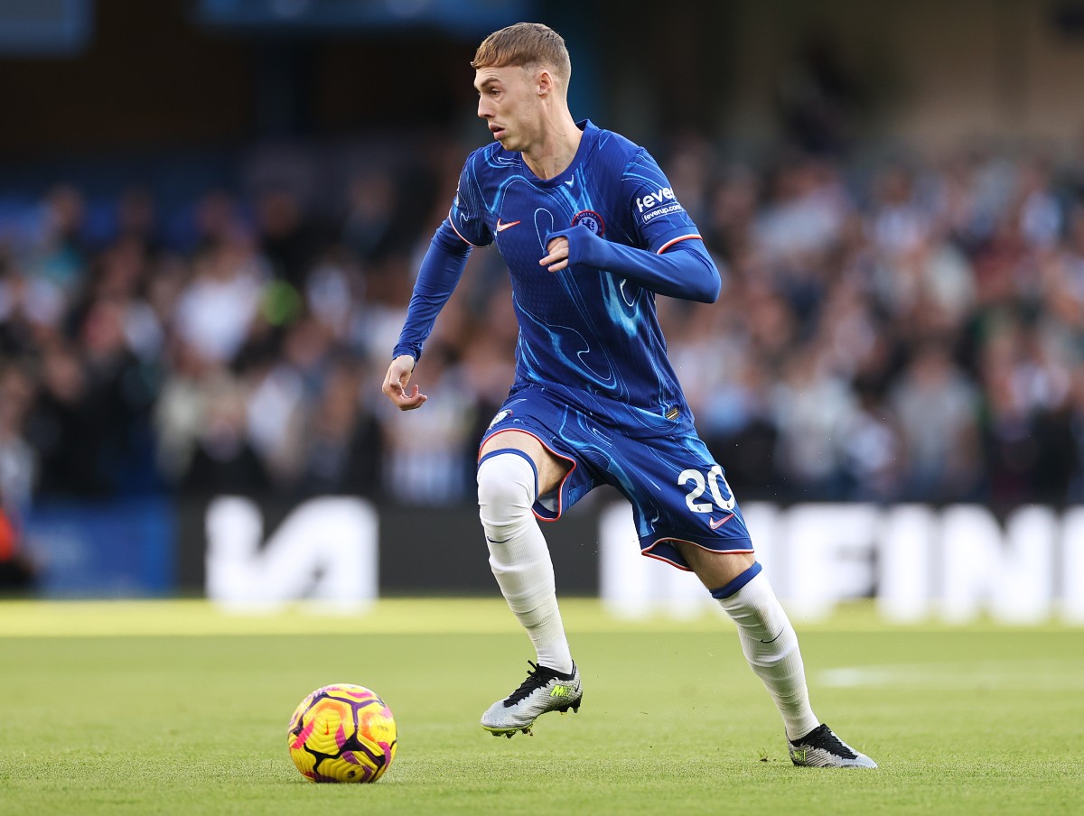 Chelsea star Cole Palmer in action against Newcastle