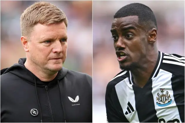 Eddie Howe and Alexander Isak