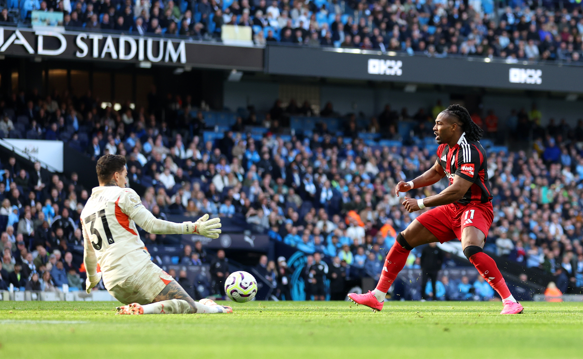 Ederson was key in Man City's win over Fulham. (Photo by Carl Recine/Getty Images)