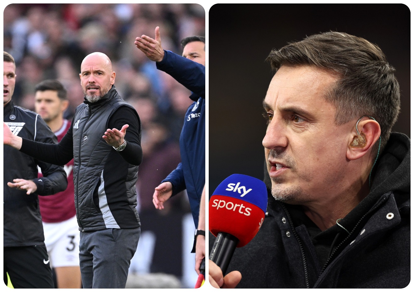 Gary Neville makes Erik ten Hag sack claim that will stun Man United fans