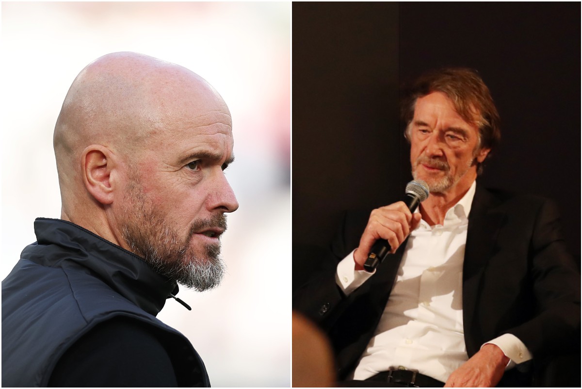 Erik ten Hag and Sir Jim Ratcliffe