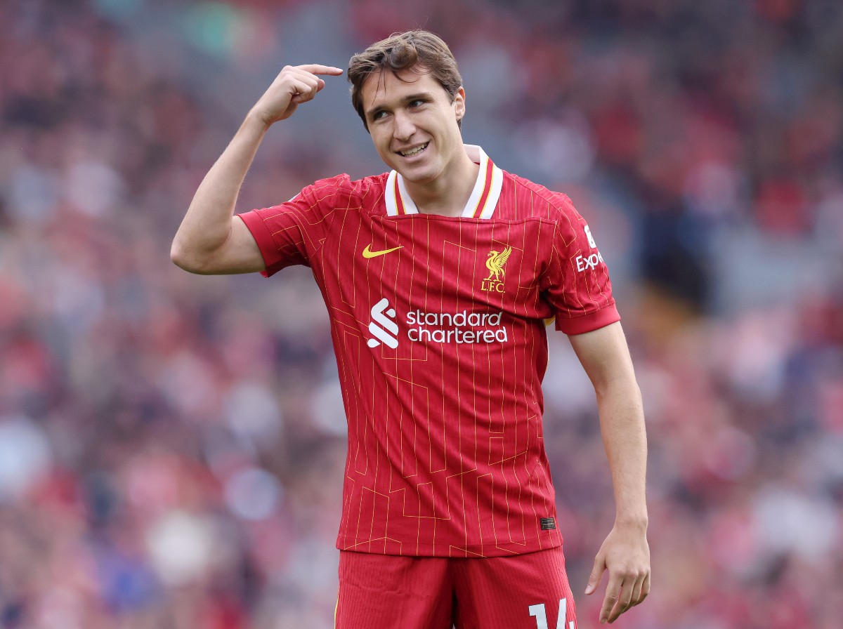 Federico Chiesa in action for Liverpool