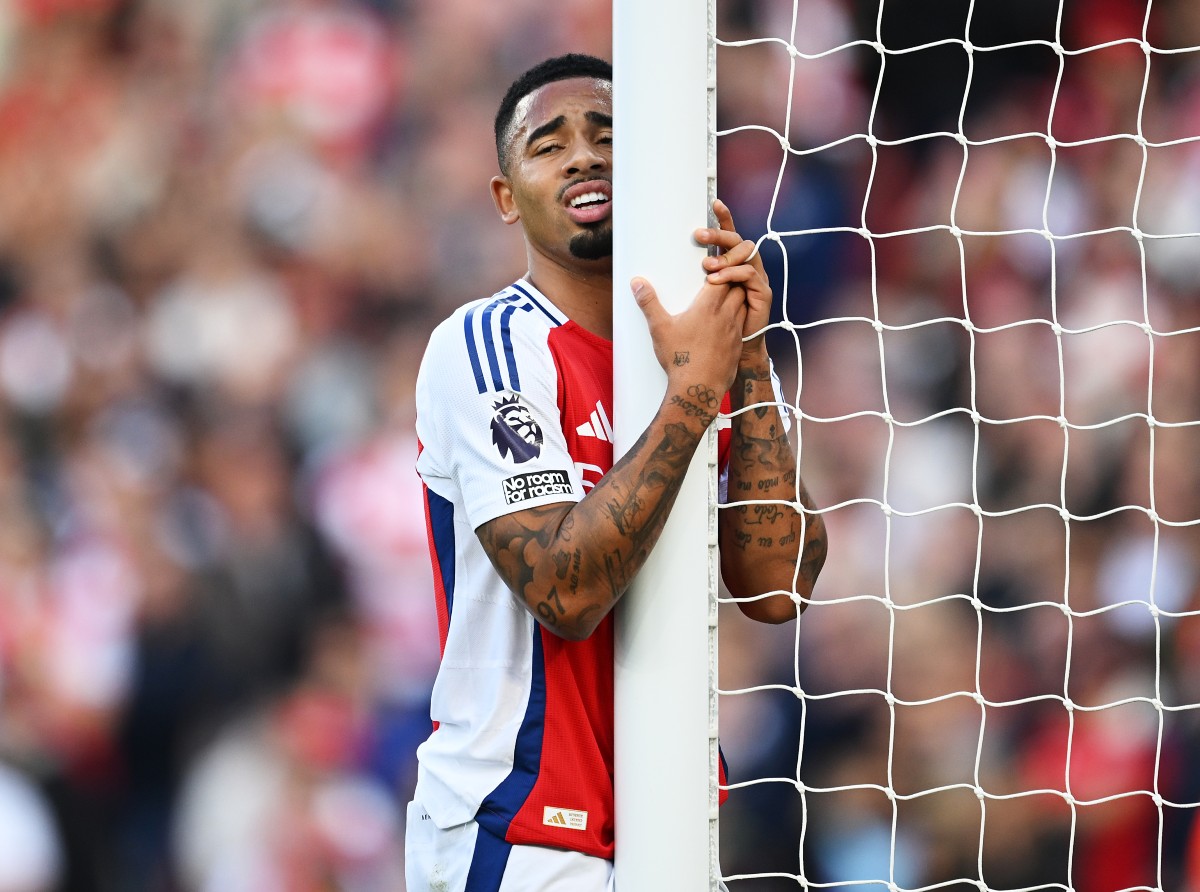 Gabriel Jesus in action for Arsenal against Southampton