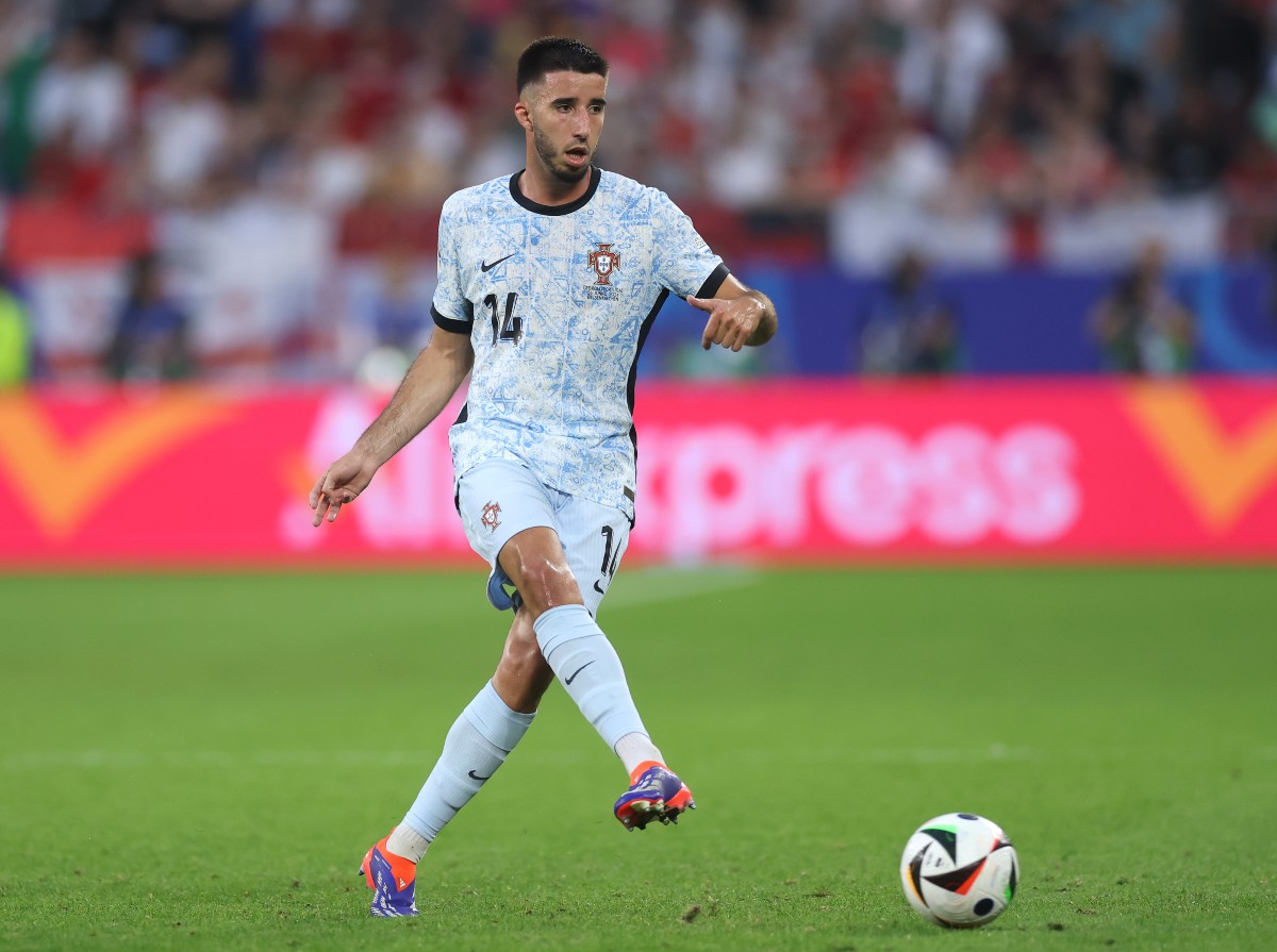 Goncalo Inacio in action for Portugal at Euro 2024