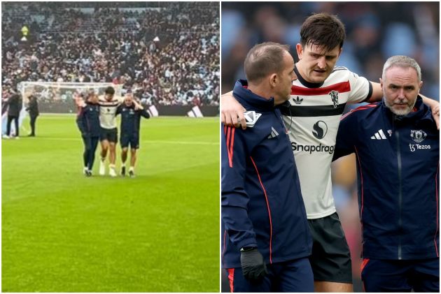 Harry Maguire injury Man United Villa