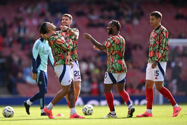 Jakub Kiwior during Arsenal vs Leicester City