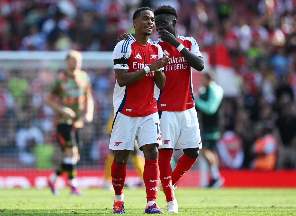 Jurrien Timber and Bukayo Saka