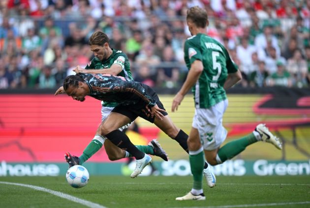 Leroy Sane in action for Bayern Munich