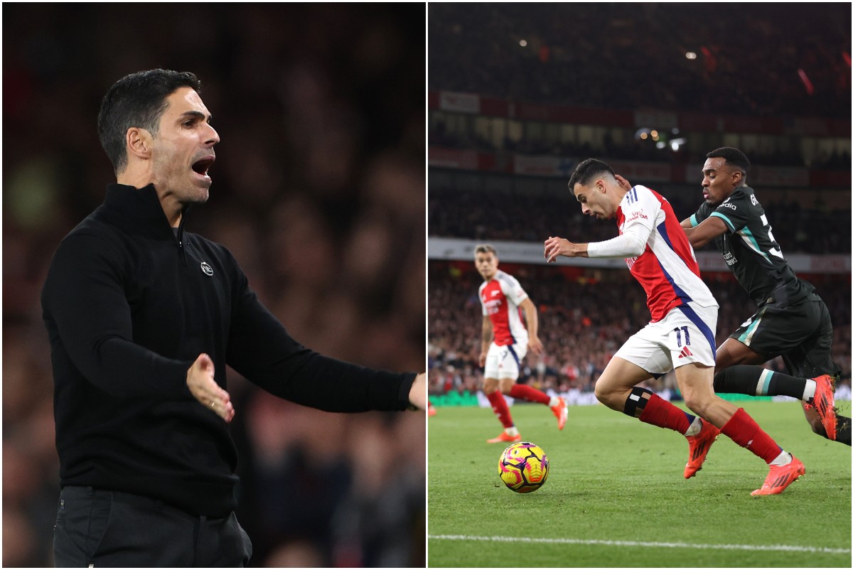 Mikel Arteta and Gabriel Martinelli