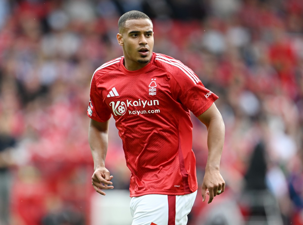 Nottingham Forest defender Murillo in action