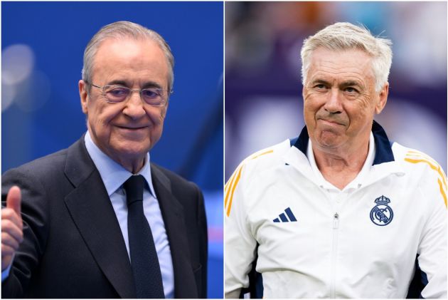 Real Madrid Florentino Perez Carlo Ancelotti