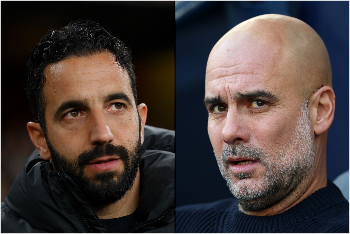 Ruben Amorim e Pep Guardiola