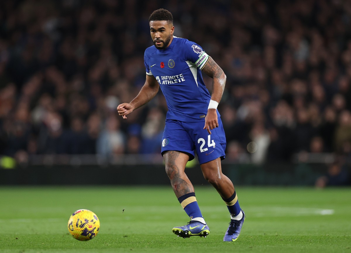 Reece James in action for Chelsea