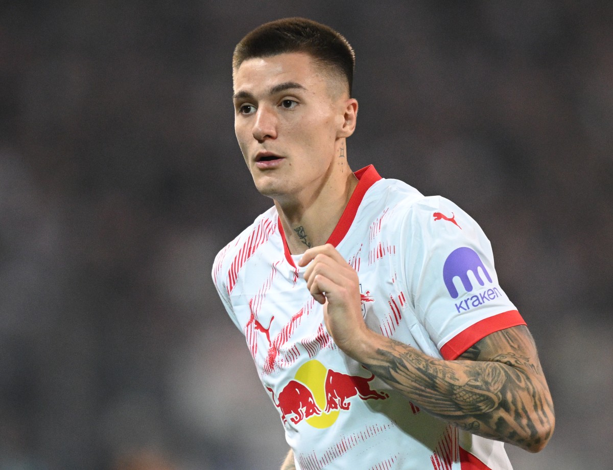 Benjamin Sesko of RB Leipzig has been linked with Arsenal