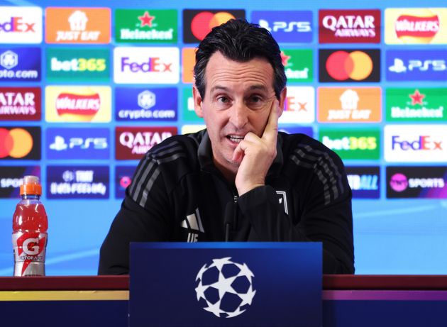 Unai Emery Aston Villa