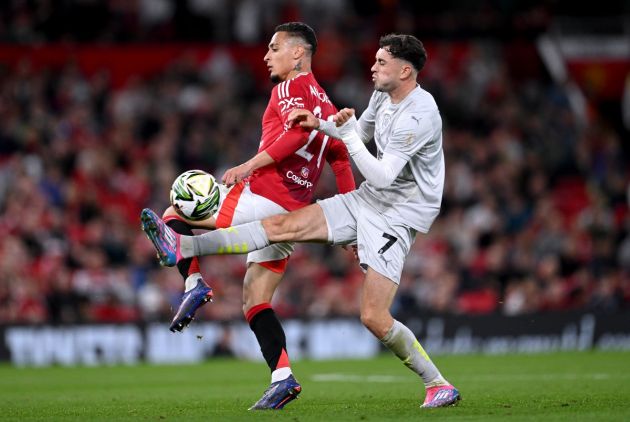 Antony in action for Manchester United