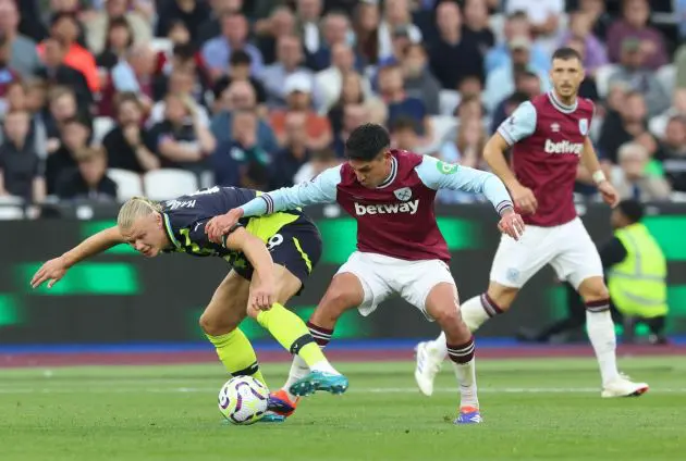 West Ham midfielder Edson Alvarez