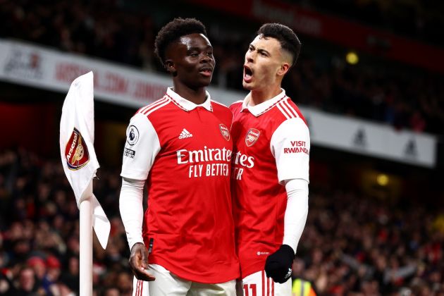 Bukayo Saka and Gabriel Martinelli scored for Arsenal against Southampton