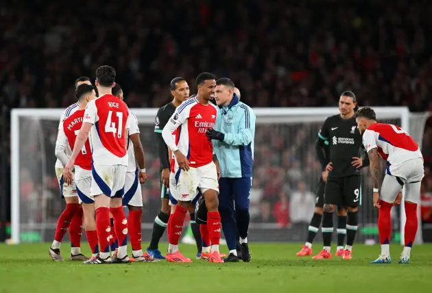 Arsenal's Gabriel got injured against Liverpool